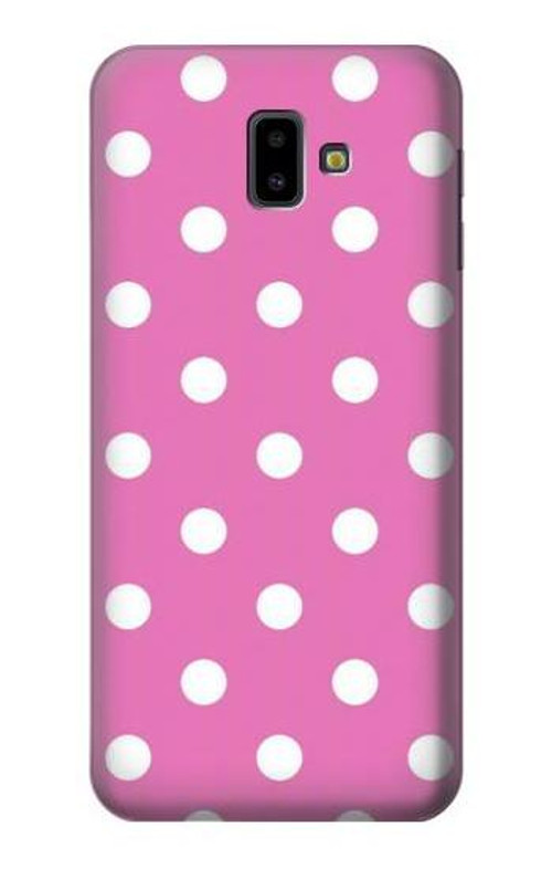 S2358 Pink Polka Dots Case Cover Custodia per Samsung Galaxy J6+ (2018), J6 Plus (2018)