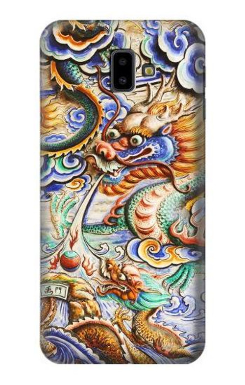 S2584 Traditional Chinese Dragon Art Case Cover Custodia per Samsung Galaxy J6+ (2018), J6 Plus (2018)