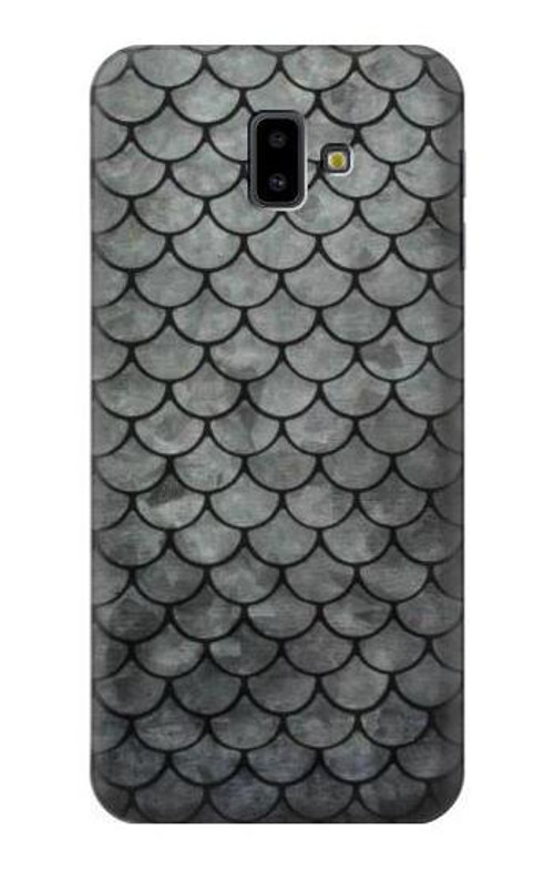 S2950 Silver Fish Scale Case Cover Custodia per Samsung Galaxy J6+ (2018), J6 Plus (2018)