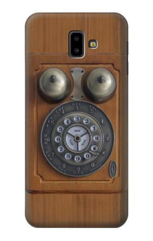 S3146 Antique Wall Retro Dial Phone Case Cover Custodia per Samsung Galaxy J6+ (2018), J6 Plus (2018)