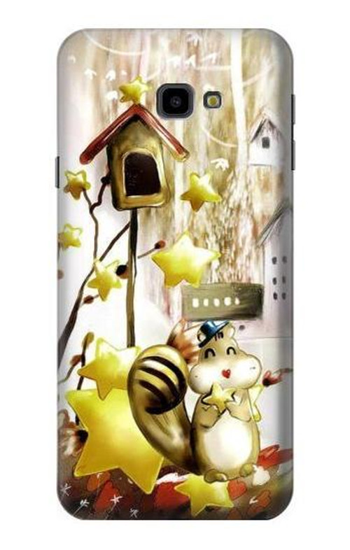 S0109 Cute Squirrel Cartoon Case Cover Custodia per Samsung Galaxy J4+ (2018), J4 Plus (2018)