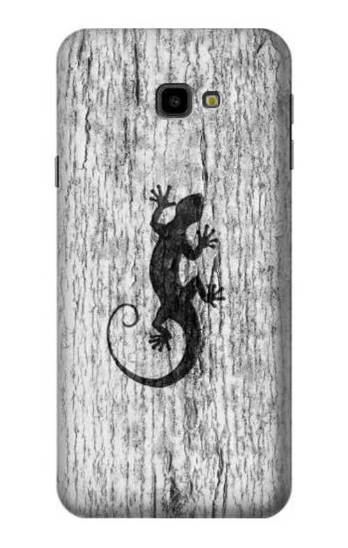 S2446 Gecko Wood Graphic Printed Case Cover Custodia per Samsung Galaxy J4+ (2018), J4 Plus (2018)