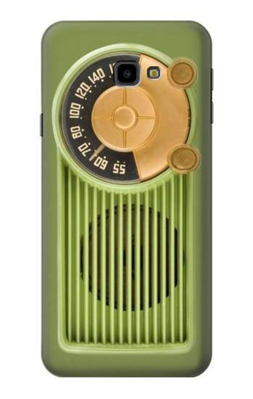 S2656 Vintage Bakelite Radio Green Case Cover Custodia per Samsung Galaxy J4+ (2018), J4 Plus (2018)