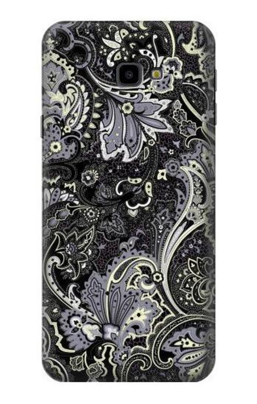 S3251 Batik Flower Pattern Case Cover Custodia per Samsung Galaxy J4+ (2018), J4 Plus (2018)