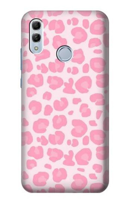 S2213 Pink Leopard Pattern Case Cover Custodia per Huawei Honor 10 Lite, Huawei P Smart 2019