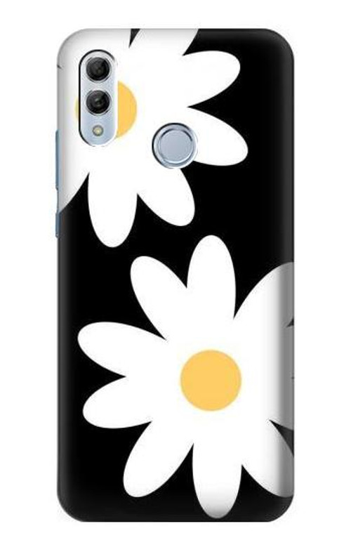 S2315 Daisy White Flowers Case Cover Custodia per Huawei Honor 10 Lite, Huawei P Smart 2019