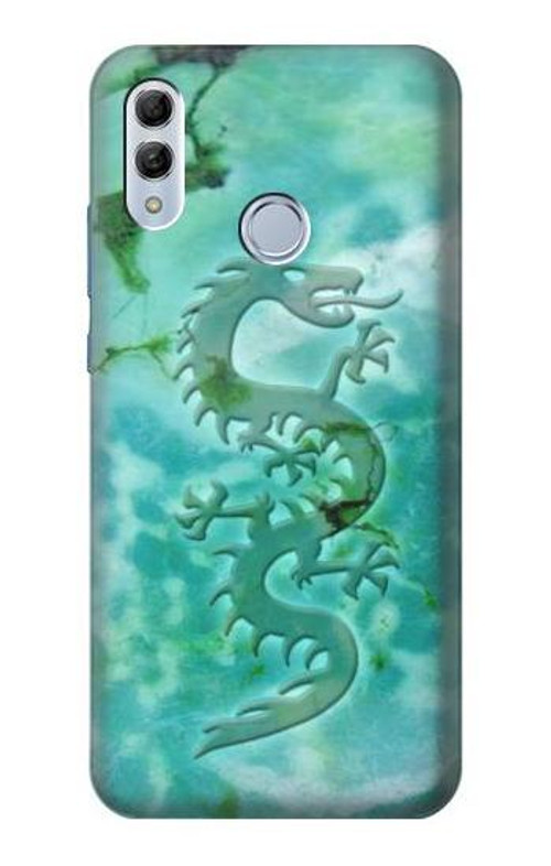 S2653 Dragon Green Turquoise Stone Graphic Case Cover Custodia per Huawei Honor 10 Lite, Huawei P Smart 2019