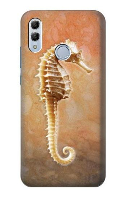 S2674 Seahorse Skeleton Fossil Case Cover Custodia per Huawei Honor 10 Lite, Huawei P Smart 2019