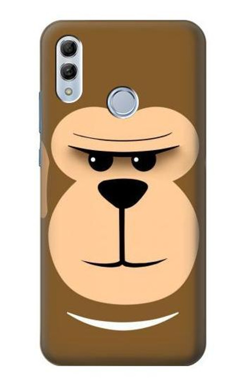 S2721 Cute Grumpy Monkey Cartoon Case Cover Custodia per Huawei Honor 10 Lite, Huawei P Smart 2019