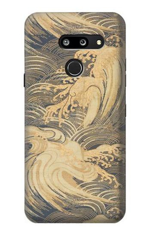 S2680 Japan Art Obi With Stylized Waves Case Cover Custodia per LG G8 ThinQ