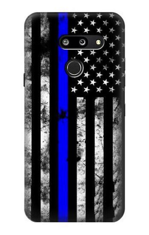 S3244 Thin Blue Line USA Case Cover Custodia per LG G8 ThinQ