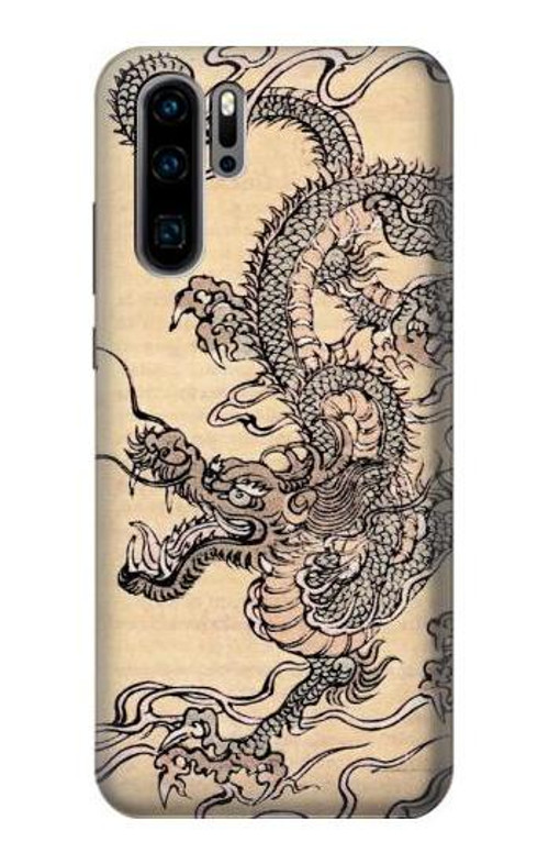 S0318 Antique Dragon Case Cover Custodia per Huawei P30 Pro