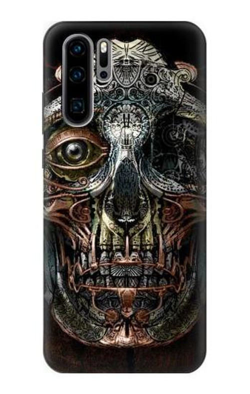 S1685 Steampunk Skull Head Case Cover Custodia per Huawei P30 Pro