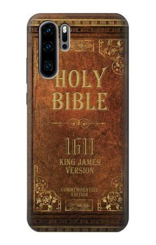 S2890 Holy Bible 1611 King James Version Case Cover Custodia per Huawei P30 Pro S2890 Holy Bible 1611 King James Version Case Cover Custodia per Huawei P30 Pro
