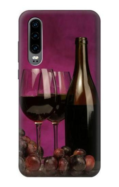 S0910 Red Wine Case Cover Custodia per Huawei P30