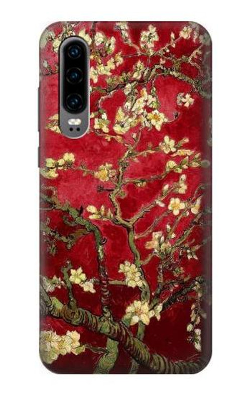 S2414 Red Blossoming Almond Tree Van Gogh Case Cover Custodia per Huawei P30