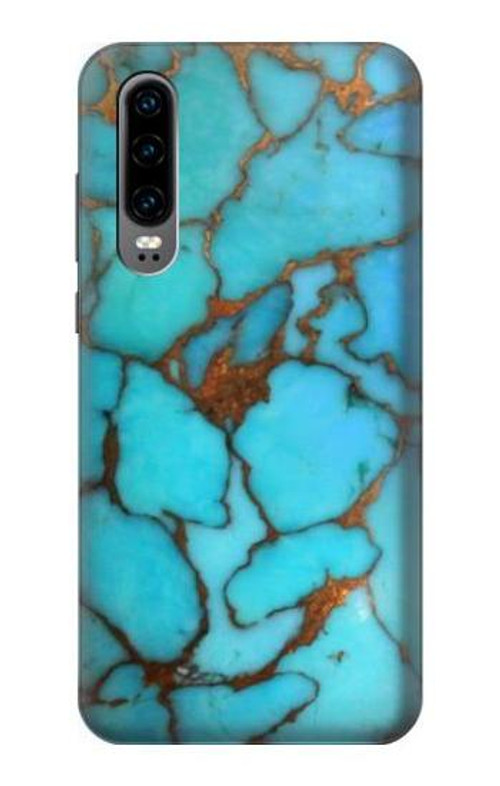 S2685 Aqua Turquoise Gemstone Graphic Printed Case Cover Custodia per Huawei P30