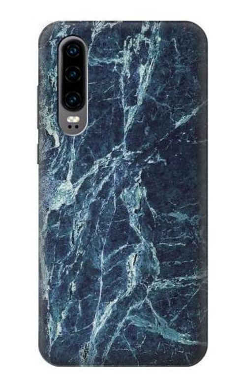 S2799 Light Blue Marble Stone Graphic Printed Case Cover Custodia per Huawei P30