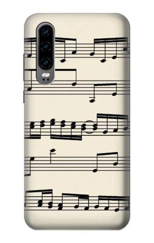 S3082 Music Sheet Case Cover Custodia per Huawei P30