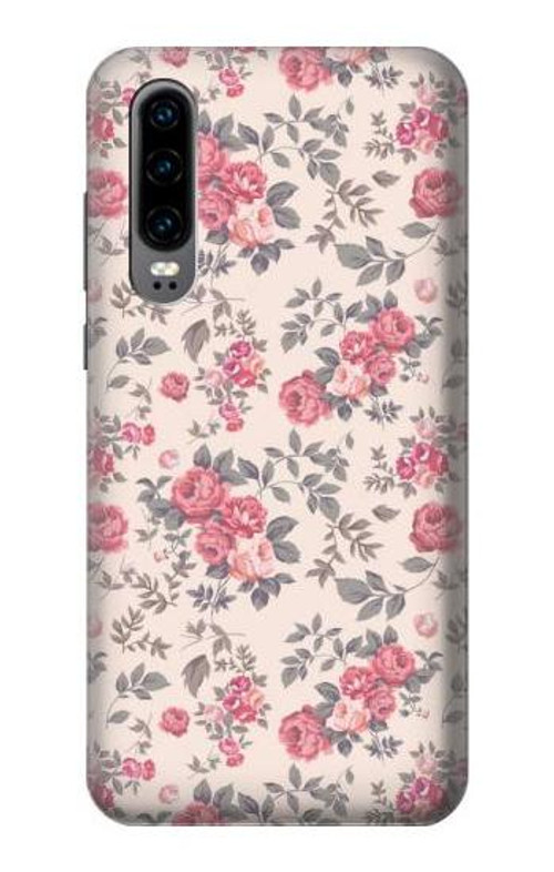 S3095 Vintage Rose Pattern Case Cover Custodia per Huawei P30