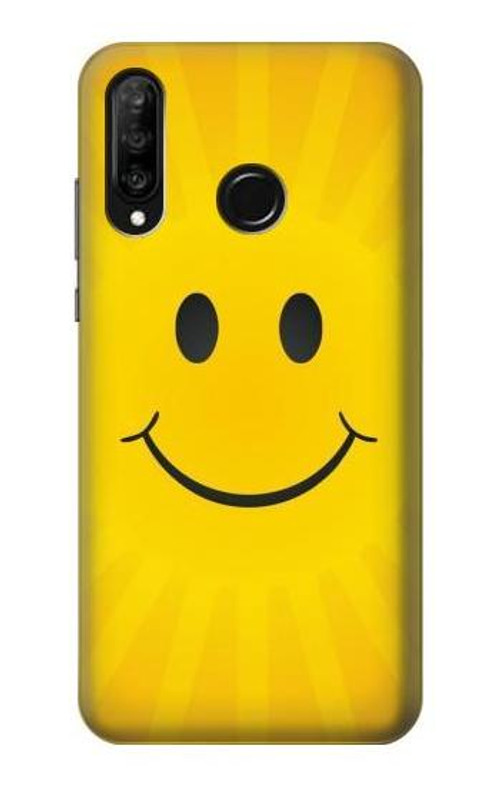 S1146 Yellow Sun Smile Case Cover Custodia per Huawei P30 lite