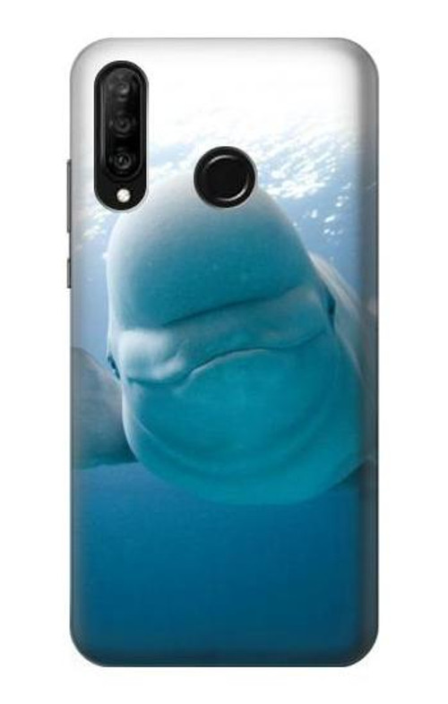 S1801 Beluga Whale Smile Whale Case Cover Custodia per Huawei P30 lite
