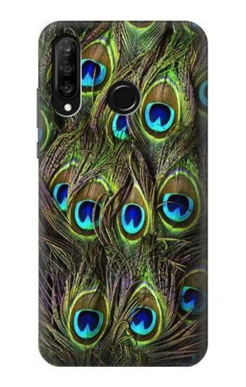 S1965 Peacock Feather Case Cover Custodia per Huawei P30 lite S1965 Peacock Feather Case Cover Custodia per Huawei P30 lite