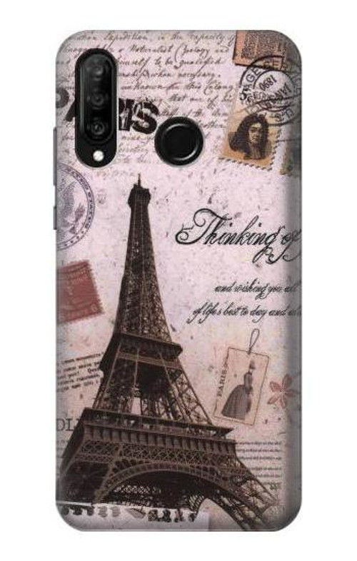 S2211 Paris Postcard Eiffel Tower Case Cover Custodia per Huawei P30 lite S2211 Paris Postcard Eiffel Tower Case Cover Custodia per Huawei P30 lite