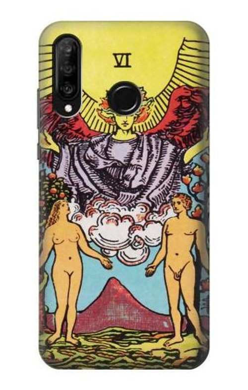 S2763 Lovers Tarot Card Case Cover Custodia per Huawei P30 lite