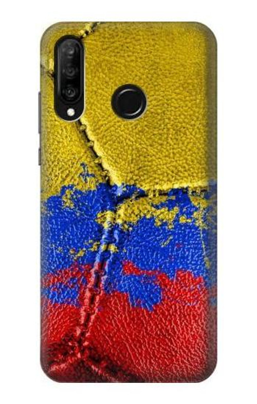 S3306 Colombia Flag Vintage Football Graphic Case Cover Custodia per Huawei P30 lite