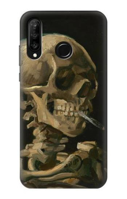 S3358 Vincent Van Gogh Skeleton Cigarette Case Cover Custodia per Huawei P30 lite