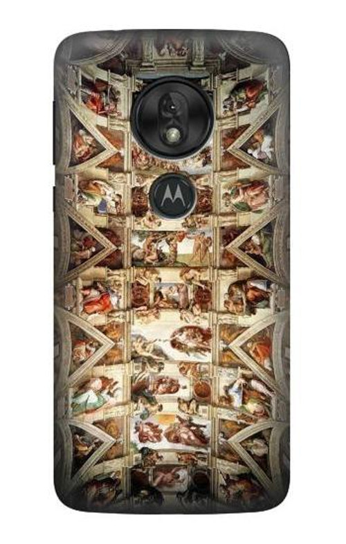 S0177 Michelangelo Chapel ceiling Case Cover Custodia per Motorola Moto G7 Play