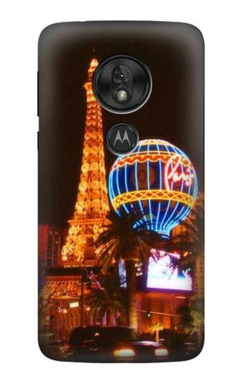 S0893 Las Vegas Case Cover Custodia per Motorola Moto G7 Play