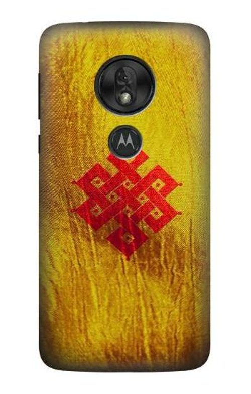 S2318 Eternal Knot Buddhist Spiritual Meditation Case Cover Custodia per Motorola Moto G7 Play