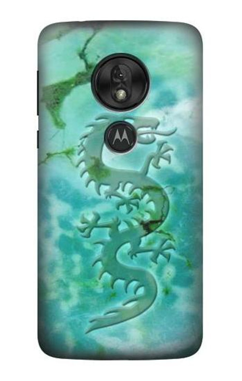 S2653 Dragon Green Turquoise Stone Graphic Case Cover Custodia per Motorola Moto G7 Play