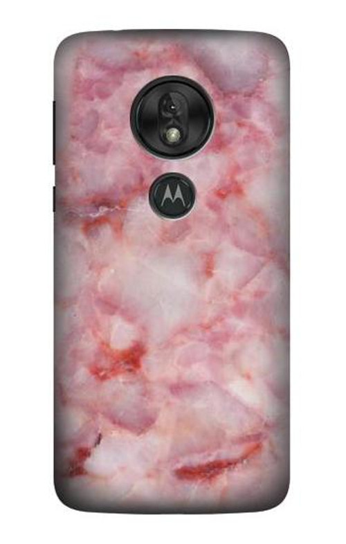 S2843 Pink Marble Texture Case Cover Custodia per Motorola Moto G7 Play