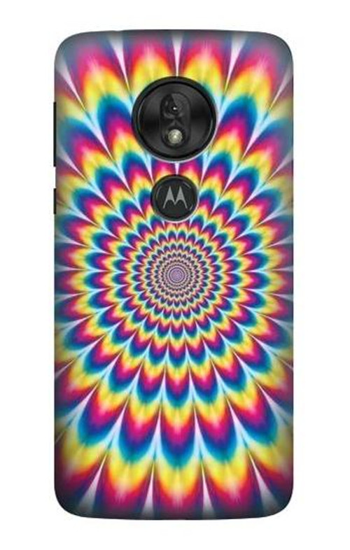 S3162 Colorful Psychedelic Case Cover Custodia per Motorola Moto G7 Play