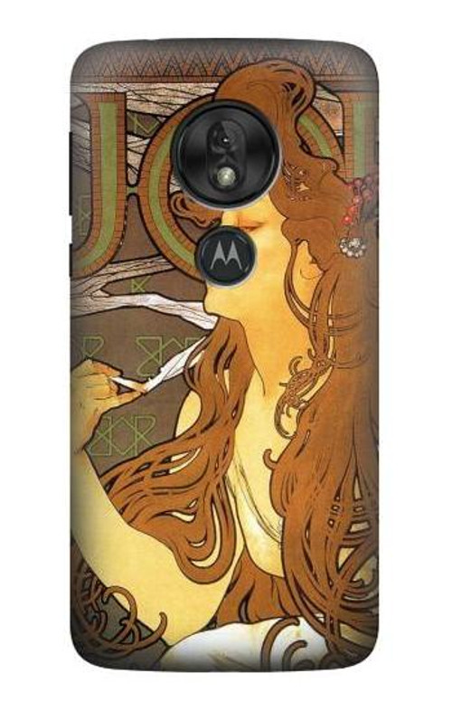 S0969 Alphonse Mucha Job Case Cover Custodia per Motorola Moto G7 Power