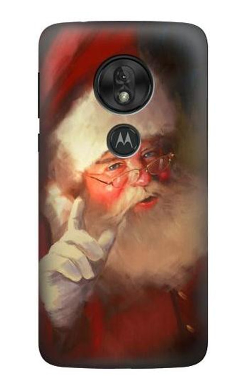 S1144 Xmas Santa Claus Case Cover Custodia per Motorola Moto G7 Power