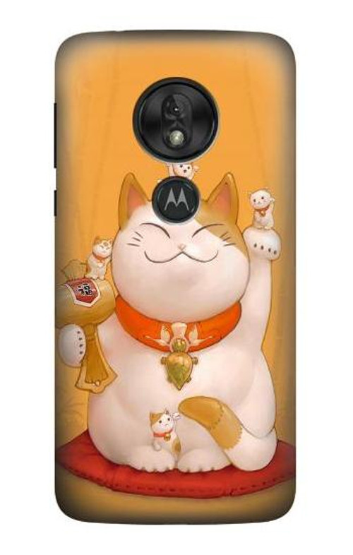 S1217 Maneki Neko Lucky Cat Case Cover Custodia per Motorola Moto G7 Power