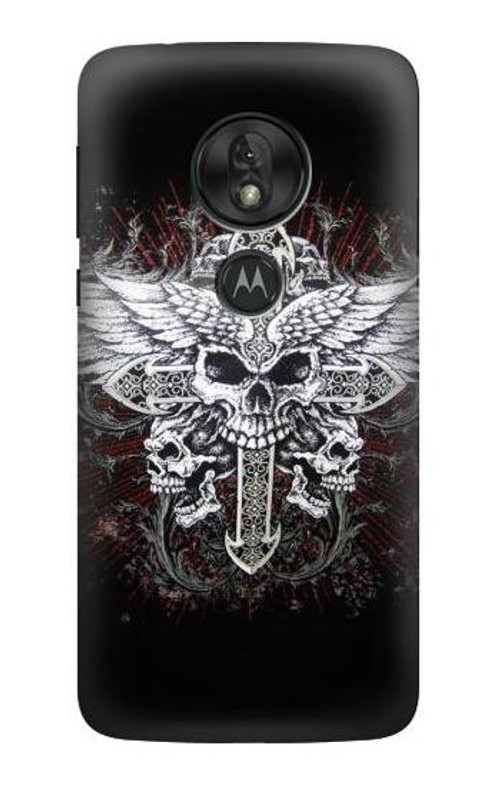 S1434 Skull Wing Tattoo Biker Case Cover Custodia per Motorola Moto G7 Power S1434 Skull Wing Tattoo Biker Case Cover Custodia per Motorola Moto G7 Power