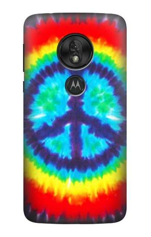 S1870 Tie Dye Peace Case Cover Custodia per Motorola Moto G7 Power