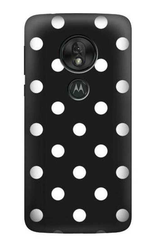 S2299 Black Polka Dots Case Cover Custodia per Motorola Moto G7 Power