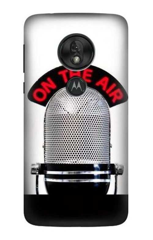 S2381 Vintage Radio Microphone On The Air Case Cover Custodia per Motorola Moto G7 Power S2381 Vintage Radio Microphone On The Air Case Cover Custodia per Motorola Moto G7 Power