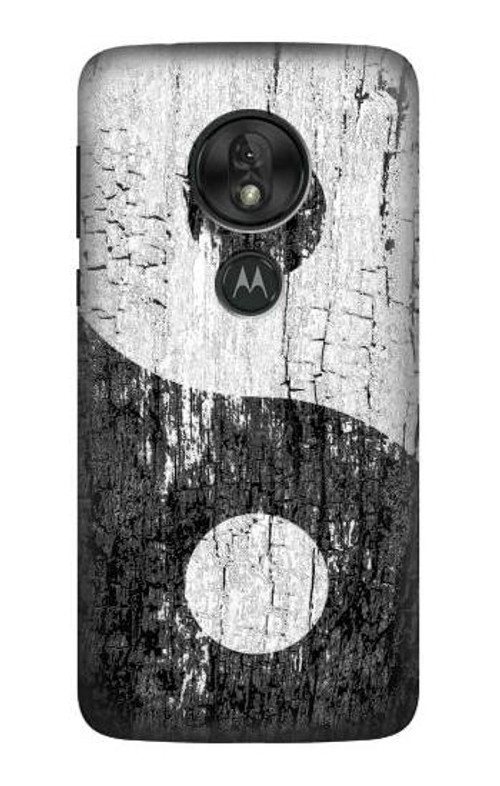 S2489 Yin Yang Wood Graphic Printed Case Cover Custodia per Motorola Moto G7 Power