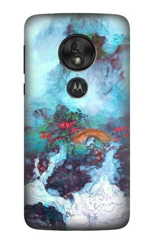 S2724 White Dragon Pool Lui Haisu Case Cover Custodia per Motorola Moto G7 Power