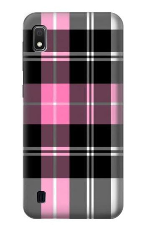 S3091 Pink Plaid Pattern Case Cover Custodia per Samsung Galaxy A10