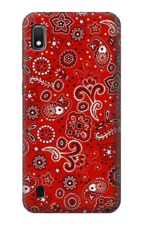 S3354 Red Classic Bandana Case Cover Custodia per Samsung Galaxy A10