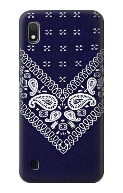 S3357 Navy Blue Bandana Pattern Case Cover Custodia per Samsung Galaxy A10