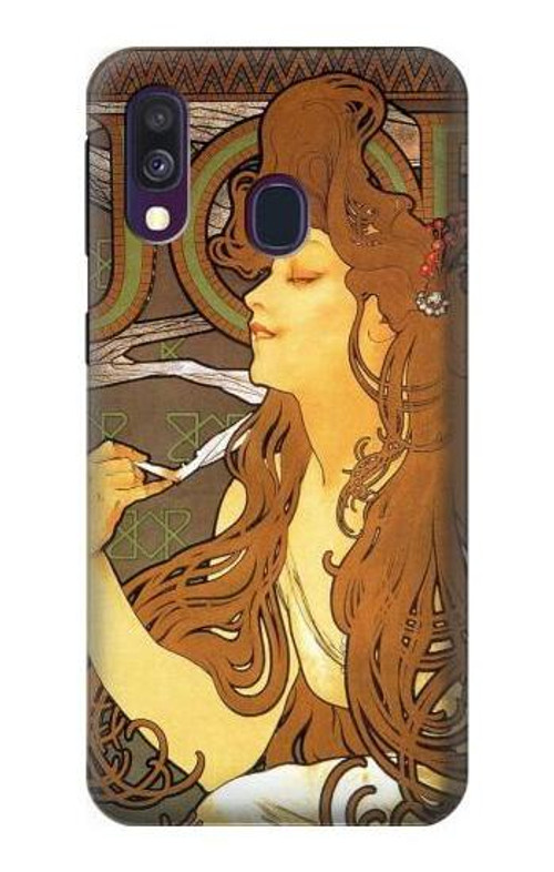 S0969 Alphonse Mucha Job Case Cover Custodia per Samsung Galaxy A40 S0969 Alphonse Mucha Job Case Cover Custodia per Samsung Galaxy A40